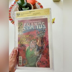 Signed by Donny Cate Comic Thanos #13 3D Lenticular comic 9.8